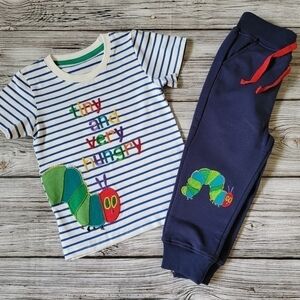 Eric Carle The Very Hungry Caterpillar T-Shirt Pants Outfit Strawberry Patch